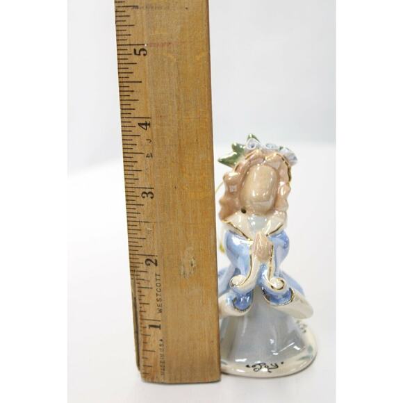 Vintage 2001 Blue Sky Corp "Joy" Angel Christmas Ornament Heather Goldmine - Picture 8 of 8